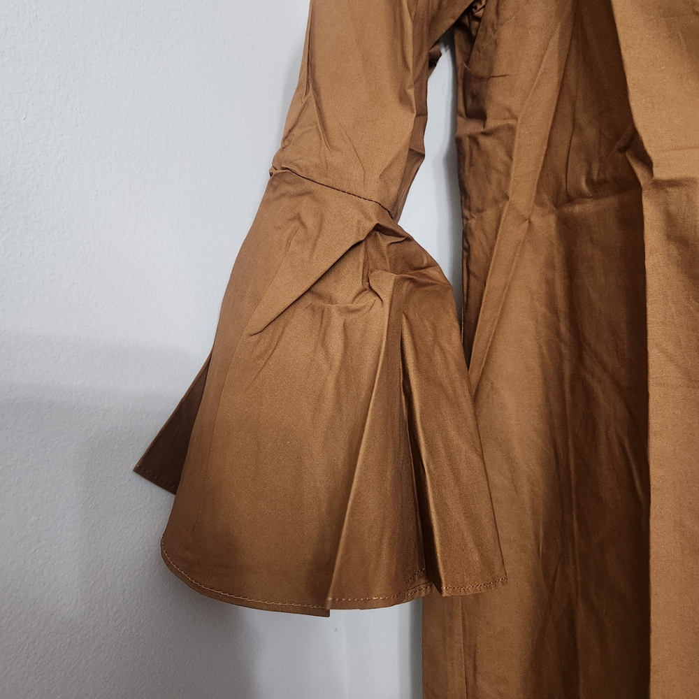 Hayden Camel V-Neck Blouse - Picture 3 of 6
